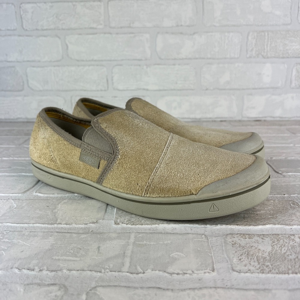 Keen Eldon Harvest Slip On Sneakers Mens 11 Beige Suede Leather LUFT Cell Shoes